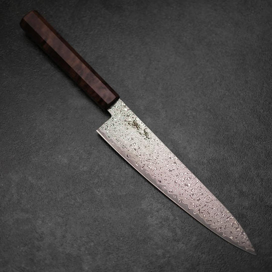 Gyuto VG-10 Damasco Mango de Abedul Marrón 210mm