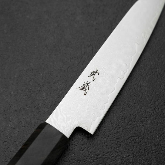 Kiritsuke Petty VG-10 Damasco Mango de Abedul Gris 120mm