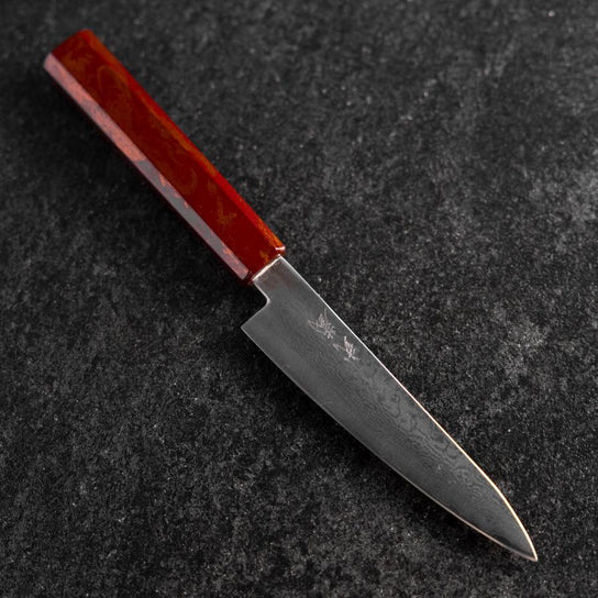 Petty VG-10 Damasco Mango Yamanaka Urushi Rojo 135mm