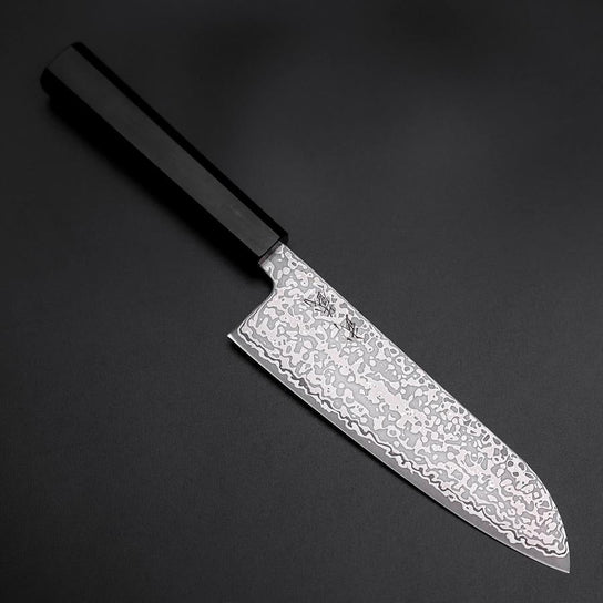 Santoku SLD Damasco Negro Mango de Ébano 170mm