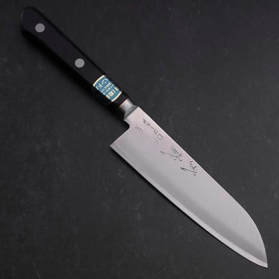 Santoku VG-1 Pulido Mango Occidental con Incrustaciones de Cobre 135 mm