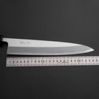 Aideba White Steel #2 Kasumi Buffalo Ebony Handle 240mm (9.4”)-[Musashi]-[Japanese-Kitchen-Knives]