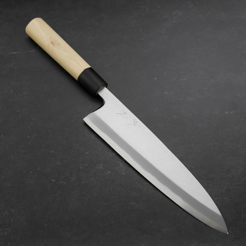 Aideba White Steel #2 Kasumi Buffalo Magnolia Handle 225mm-[Musashi]-[Japanese-Kitchen-Knives]