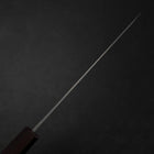 Ajikiri Blue Steel #1 Kurouchi Purple Urushi Handle 145mm (5.7”)-[Musashi]-[Japanese-Kitchen-Knives]
