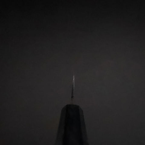 Ajikiri Blue Steel #2 Kurouchi Blue Urushi Handle 105mm-[Musashi]-[Japanese-Kitchen-Knives]