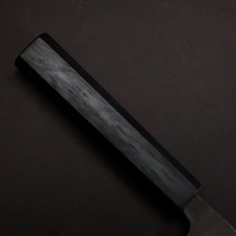 Ajikiri Blue Steel #2 Kurouchi Blue Urushi Handle 105mm-[Musashi]-[Japanese-Kitchen-Knives]