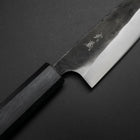Ajikiri Blue Steel #2 Kurouchi Dark Blue Urushi Handle 145mm (5.7”)-[Musashi]-[Japanese-Kitchen-Knives]