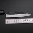 Ajikiri Blue Steel #2 Kurouchi Dark Blue Urushi Handle 145mm-[Musashi]-[Japanese-Kitchen-Knives]