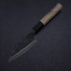 Ajikiri White Steel #2 Kurouchi Buffalo Magnolia Handle 105mm-[Musashi]-[Japanese-Kitchen-Knives]
