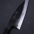 Ajikiri White Steel #2 Kurouchi Buffalo Magnolia Handle 105mm-[Musashi]-[Japanese-Kitchen-Knives]