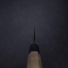 Ajikiri White Steel #2 Kurouchi Buffalo Magnolia Handle 105mm-[Musashi]-[Japanese-Kitchen-Knives]