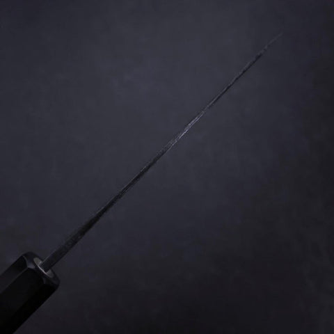 Ajikiri White Steel #2 Kurouchi Buffalo Magnolia Handle 105mm-[Musashi]-[Japanese-Kitchen-Knives]