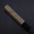 Ajikiri White Steel #2 Kurouchi Buffalo Magnolia Handle 105mm-[Musashi]-[Japanese-Kitchen-Knives]