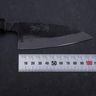 Ajikiri White Steel #2 Kurouchi Buffalo Magnolia Handle 105mm-[Musashi]-[Japanese-Kitchen-Knives]