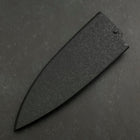 Black-Ishime Saya Sheath for Deba with Pin, 150mm-[Musashi]-[Japanese-Kitchen-Knives]