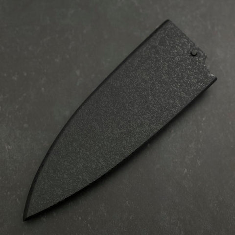 Black-Ishime Saya Sheath for Deba with Pin, 150mm-[Musashi]-[Japanese-Kitchen-Knives]