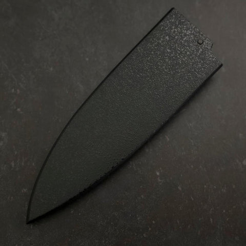 Black-Ishime Saya Sheath for Deba with Pin 180mm-[Musashi]-[Japanese-Kitchen-Knives]