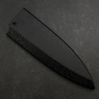 Black-Ishime Saya Sheath for Deba with Pin 180mm-[Musashi]-[Japanese-Kitchen-Knives]