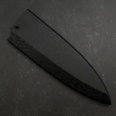 Black-Ishime Saya Sheath for Deba with Pin 180mm-[Musashi]-[Japanese-Kitchen-Knives]