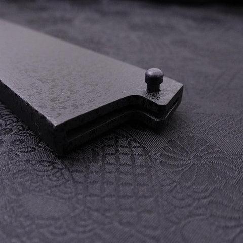 Black-Ishime Saya Sheath for Sujihiki with Pin, 270mm (10.6”)-[Musashi]-[Japanese-Kitchen-Knives]