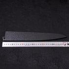 Black-Ishime Saya Sheath for Sujihiki with Pin, 270mm (10.6”)-[Musashi]-[Japanese-Kitchen-Knives]