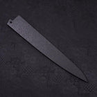 Black-Ishime Saya Sheath for Sujihiki with Pin, 270mm (10.6”)-[Musashi]-[Japanese-Kitchen-Knives]
