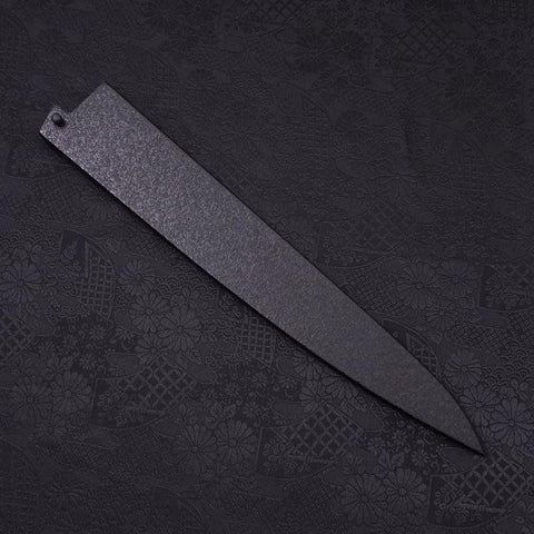 Black-Ishime Saya Sheath for Sujihiki with Pin, 270mm (10.6”)-[Musashi]-[Japanese-Kitchen-Knives]