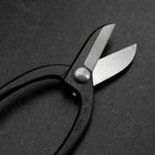 Black Musashi Flower Scissors Blue Steel #2 Undercuts Forged Handmade 165mm (6.5”)-[Musashi]-[Japanese-Kitchen-Knives]