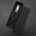 Black Musashi Flower Scissors Blue Steel #2 Undercuts Forged Handmade 165mm (6.5”)-[Musashi]-[Japanese-Kitchen-Knives]