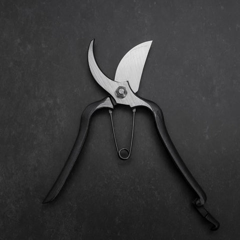 Black Musashi Pruning Shears / Garden Scissors B Type Forged Handmade 200mm (7.9”)-[Musashi]-[Japanese-Kitchen-Knives]