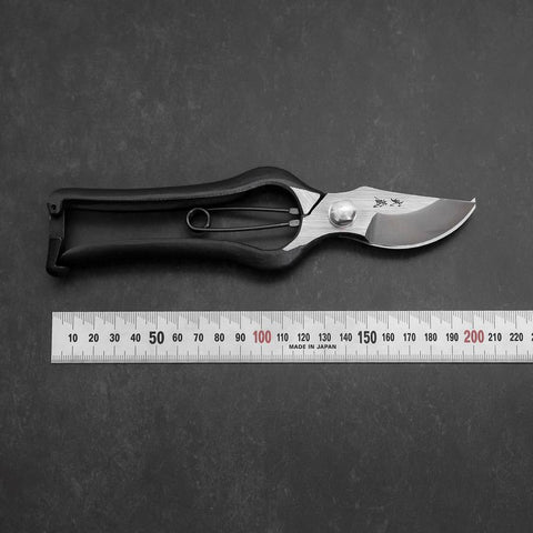 Black Musashi Pruning Shears / Garden Scissors B Type Forged Handmade 200mm (7.9”)-[Musashi]-[Japanese-Kitchen-Knives]