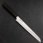 Bread knife VG-10 Tsuchime Ebony Handle 210mm-[Musashi]-[Japanese-Kitchen-Knives]