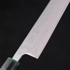 Bunka AUS-10 Nashiji Damascus Mirror Ocean Green Handle 170mm-[Musashi]-[Japanese-Kitchen-Knives]