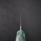 Bunka AUS-10 Nashiji Damascus Mirror Ocean Green Handle 170mm-[Musashi]-[Japanese-Kitchen-Knives]