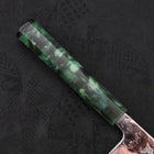 Bunka AUS-10 Nashiji Damascus Mirror Ocean Green Handle 170mm-[Musashi]-[Japanese-Kitchen-Knives]