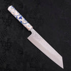 Bunka AUS-10 Nashiji Damascus Mirror Ocean White Mix Handle 170mm (6.7”)-[Musashi]-[Japanese-Kitchen-Knives]