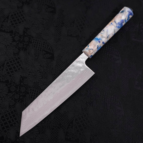 Bunka AUS-10 Nashiji Damasco Mango de Plástico Oceánico Mix Blanco 170 mm