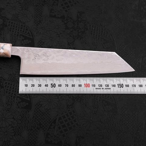 Bunka AUS-10 Nashiji Damasco Mango de Plástico Oceánico Mix Blanco 170 mm