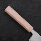 Bunka AUS-10 Nashiji Damascus Mirror White Urushi Handle 170mm-[Musashi]-[Japanese-Kitchen-Knives]