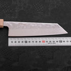Bunka AUS-10 Nashiji Damascus Mirror White Urushi Handle 170mm-[Musashi]-[Japanese-Kitchen-Knives]