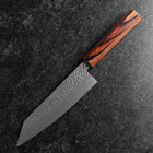 Bunka AUS-8 Tsuchime Mahogany Handle 180mm (7”)-[Musashi]-[Japanese-Kitchen-Knives]
