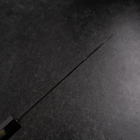 Bunka Blue Steel #1 Kurouchi Tsuchime Buffalo Walnut Handle 165mm (6.5”)-[Musashi]-[Japanese-Kitchen-Knives]
