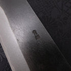 Bunka Blue Steel #2 Kurouchi Chokin Nami-Fuji Buffalo Ebony Handle 165mm-[Musashi]-[Japanese-Kitchen-Knives]