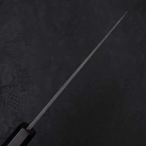 Bunka Blue Steel #2 Kurouchi Chokin Nami-Fuji Buffalo Ebony Handle 165mm-[Musashi]-[Japanese-Kitchen-Knives]