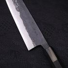 Bunka Blue Super Kurouchi Buffalo Ebony Handle 165mm-[Musashi]-[Japanese-Kitchen-Knives]