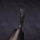 Bunka Blue Super Kurouchi Buffalo Ebony Handle 165mm-[Musashi]-[Japanese-Kitchen-Knives]