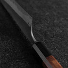 Bunka Blue Super Kurouchi Damascus Buffalo Walnut Handle 165mm (6.5”)-[Musashi]-[Japanese-Kitchen-Knives]