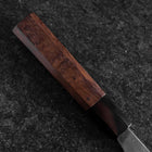 Bunka Blue Super Kurouchi Damascus Buffalo Walnut Handle 165mm (6.5”)-[Musashi]-[Japanese-Kitchen-Knives]