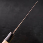 Bunka Blue Steel #1 Kurouchi Stainless Clad Buffalo Magnolia Handle 190mm-[Musashi]-[Japanese-Kitchen-Knives]
