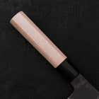 Bunka Blue Steel #1 Kurouchi Stainless Clad Buffalo Magnolia Handle 190mm-[Musashi]-[Japanese-Kitchen-Knives]